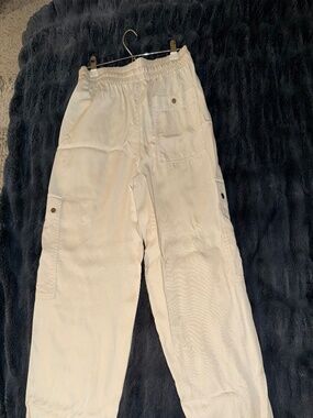 Athleta Pants Womens M Off-white Utility Cargo Pant